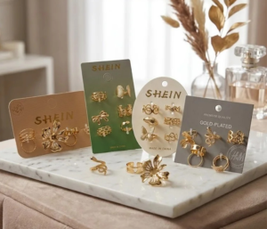 6-Piece SHEIN Style Gold Ring Card