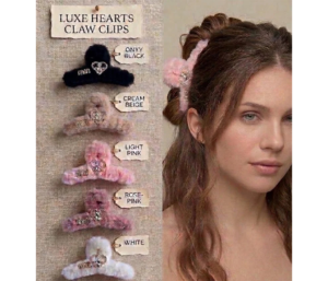 Faux Fur/Plush Hair Claw Clip