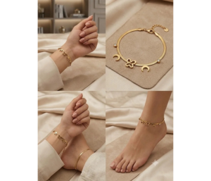 Verstalie Gold Snake Chain Bracelet/Anklet